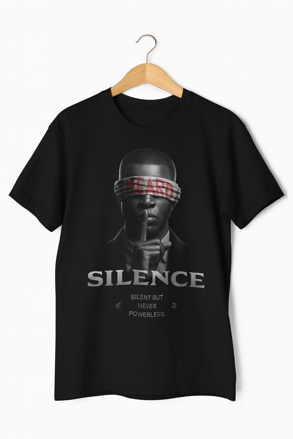 "The Present Power in Silence" – Premium Unisex Garment-Dyed Tee