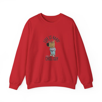 Chill Guy Meme Crewneck – Cozy Streetwear Sweatshirt for Everyday Vibes