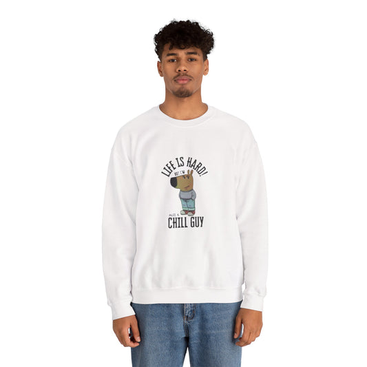 Chill Guy Meme Crewneck – Cozy Streetwear Sweatshirt for Everyday Vibes